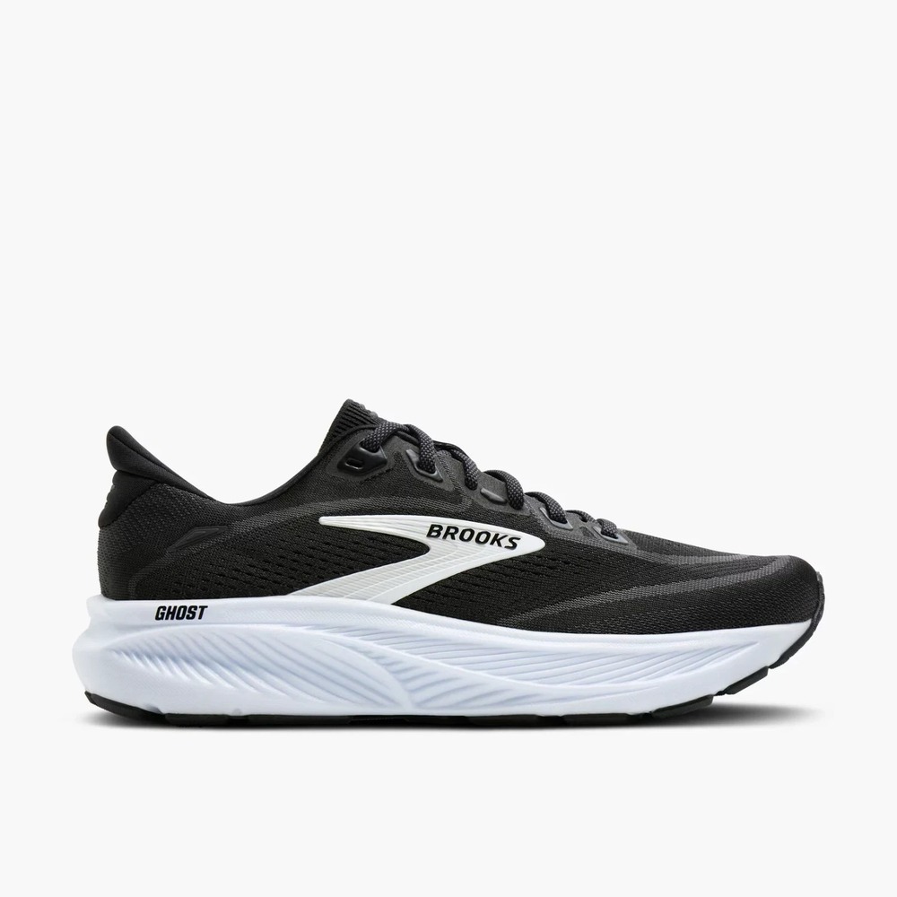 Mens Size 11- Brooks Ghost 18 Running Shoes Black Grey White 110493-1D-090 NEW